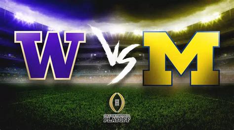 Michigan and Washington played at their peaks. In this rematch, .